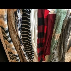 Bundle of 9 scarves